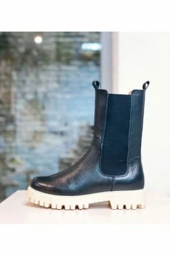 DWRS Enkellaarsjes DWARS Bochum Off White Sole 2564-24 Black Black