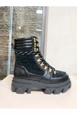 DWRS Laarzen SCHWAZ Teddy - Bikerboots Black