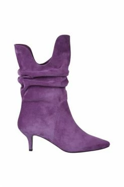DWRS Enkellaarsjes FORLI Suede - Laarzen | Purple Purple