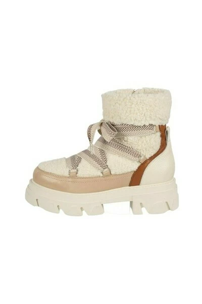 DWRS Snowboots HARBIN - Bikerboots | White / Nude White 5 DWRS Snowboots HARBIN - Bikerboots | White / Nude White - Afbeelding 3