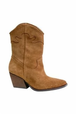 DWRS Cowboylaarzen BILBAO - Western Enkellaarsjes Brown