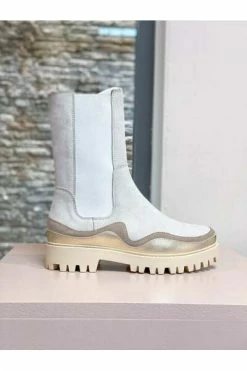DWRS Enkellaarsjes GRAZ - Bikerboots Beige