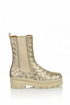 DWRS Chelseaboots YUKON - Bikerboots | Champagne Beige
