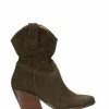 DWRS Cowboylaarzen AVILA Suede - Enkellaarsjes | Brown Brown