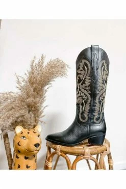 DWRS Cowboylaarzen TULSA - Westernboots Black