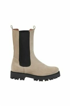 DWRS Chelseaboots BOCHUM - Bikerboots Chelsea Beige