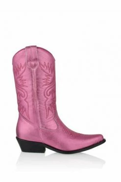 DWRS Cowboylaarzen High Texas Metallic Western Boots Pink