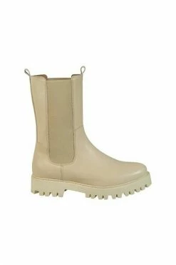DWRS Laarzen BOCHUM - Bikerboots Chelsea Beige