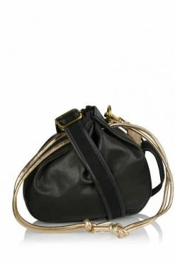 DWRS Schoudertassen MERSIN - Tas | Black / Gold Black
