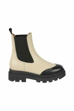DWRS Enkellaarsjes PRAAG - Bikersboots Beige
