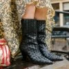 DWRS Enkellaarsjes SAMARA - Westernboots - Gevlochten Leer Black -DWRS Verkoop c7c12a003de05688ef1716af5769f7ab