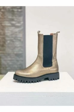 DWRS Laarzen BOCHUM - Bikerboots Chelsea Beige