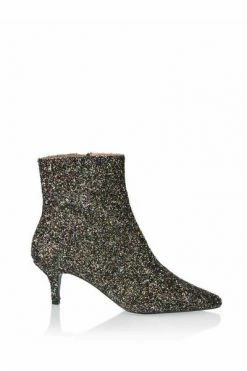 DWRS LUGO - Enkellaarsjes | Black / Multi Brown