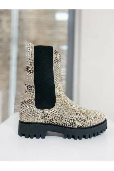 DWRS Chelseaboots BOCHUM - Bikerboots Chelsea | Gold Yellow 4 DWRS Chelseaboots BOCHUM - Bikerboots Chelsea | Gold Yellow - Afbeelding 2