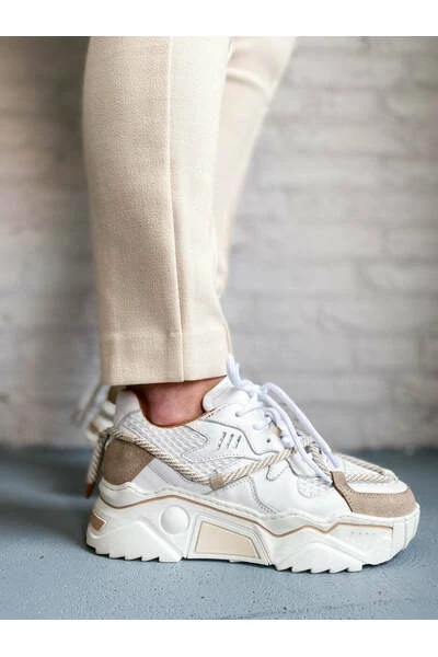 DWRS JUPITER - Sneakers | White / Sand Beige 3 DWRS JUPITER - Sneakers | White / Sand Beige