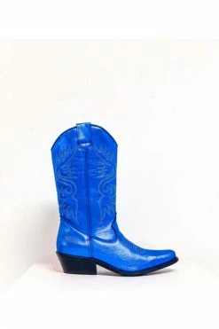 DWRS Cowboylaarzen HIGH TEXAS Metallic - Westernboots Blue